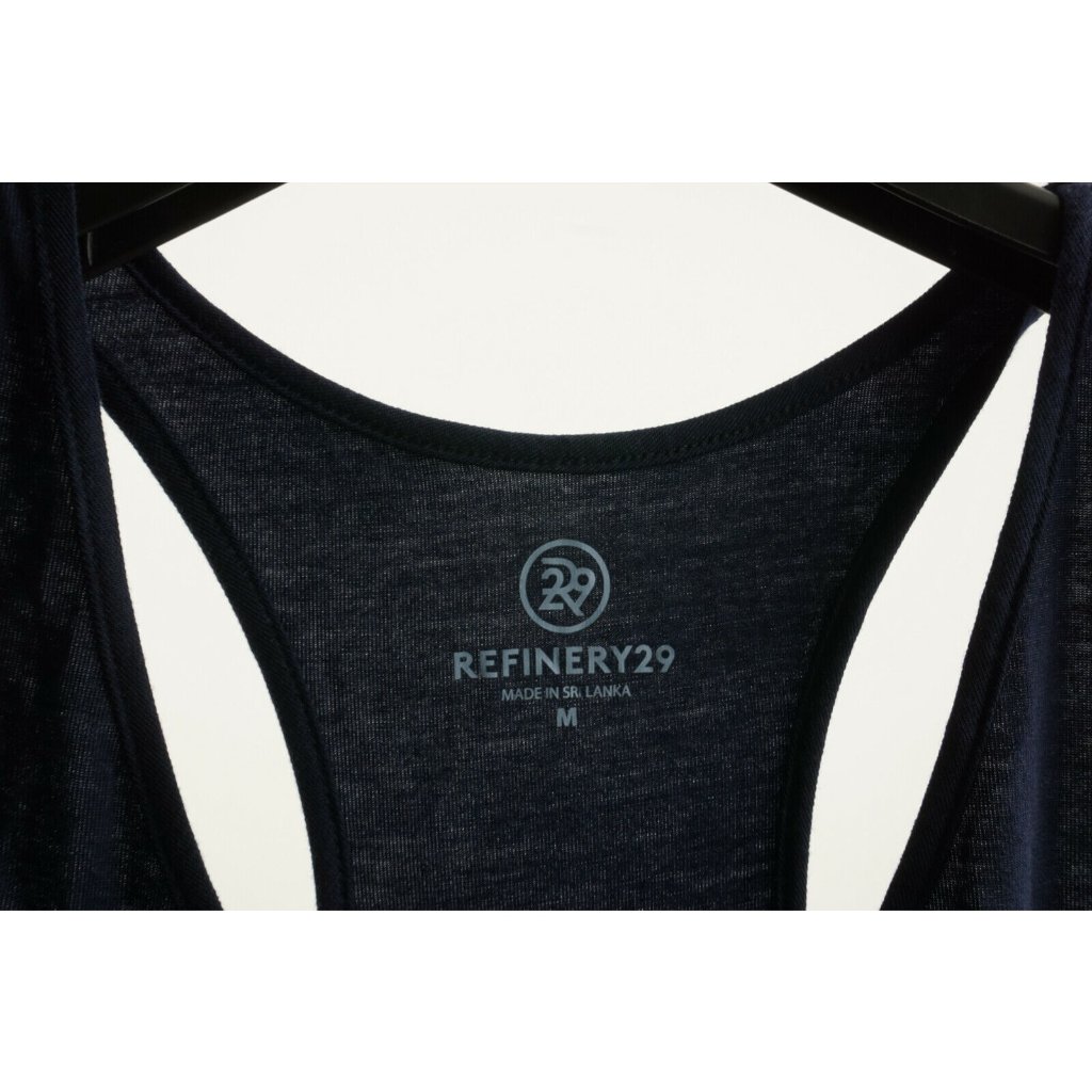 New Refinery29 Women's M Blue Pajama Knit Racerback Lightweight Pajama Tank Top — image 6 of 8